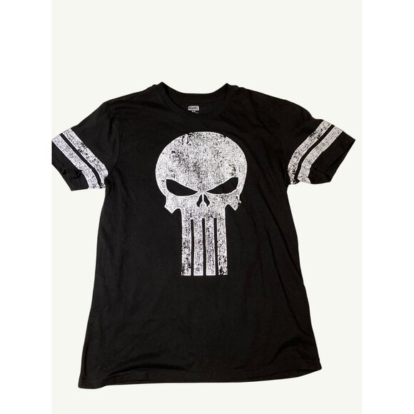 Marvel Other - Marvel Mens Punisher Logo Black Graphic T-Shirt M
